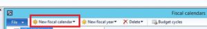 creating new fiscal calendar dynamics ax