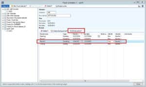 updating month fiscal calendar dynamics ax