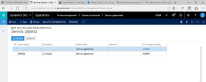 creating new service agreement in dynamics 365