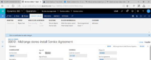 creating new service order dynamics 365