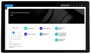 Dynamics 365 dashboard