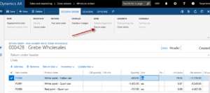 receive a return order in dynamics 365 for operations