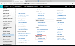 creating service object group dynamics 365 for operations