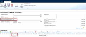 checking intercompany expense box dynamics ax
