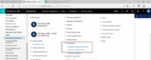 recording inventory ownership change in dynamics 365 for operations