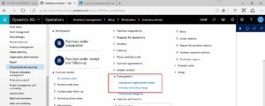 Creating consignment replenishment orders in dynamics 365 for operations