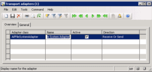 configure files sytem transport adapter
