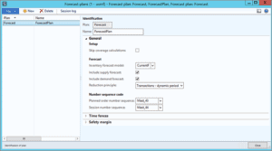 forecast plans dynamics ax 2012