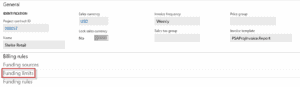 funding limits tab dynamics 365 operations