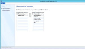forecast dimensions dynamics ax