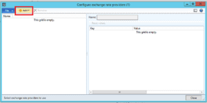 Configure exchange rate providers