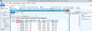 Closed Transaction Editing transaction selection dynamics ax