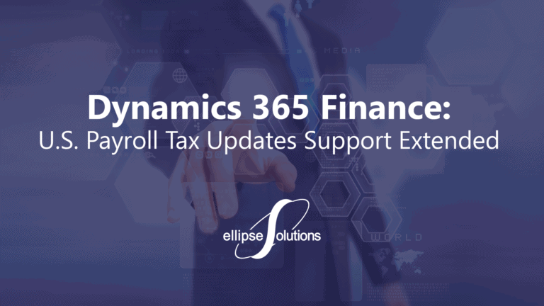 dynamics 365 payroll tax update