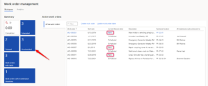 work order management unscheduled dynamics 365