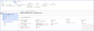 asset view in of lease in D365 showing lease type